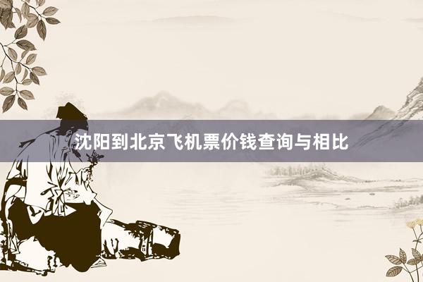 沈阳到北京飞机票价钱查询与相比